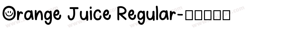 Orange Juice Regular字体转换